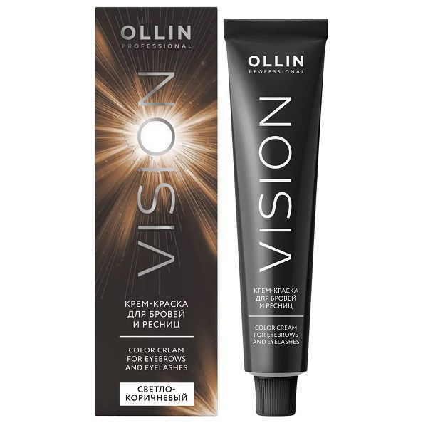 VISION eyelash and eyebrow cream (Light brown) OLLIN 20 ml